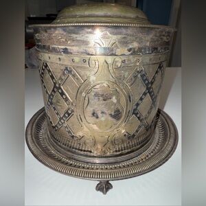 Vintage Silver plated Ice Bucket or biscuit pot